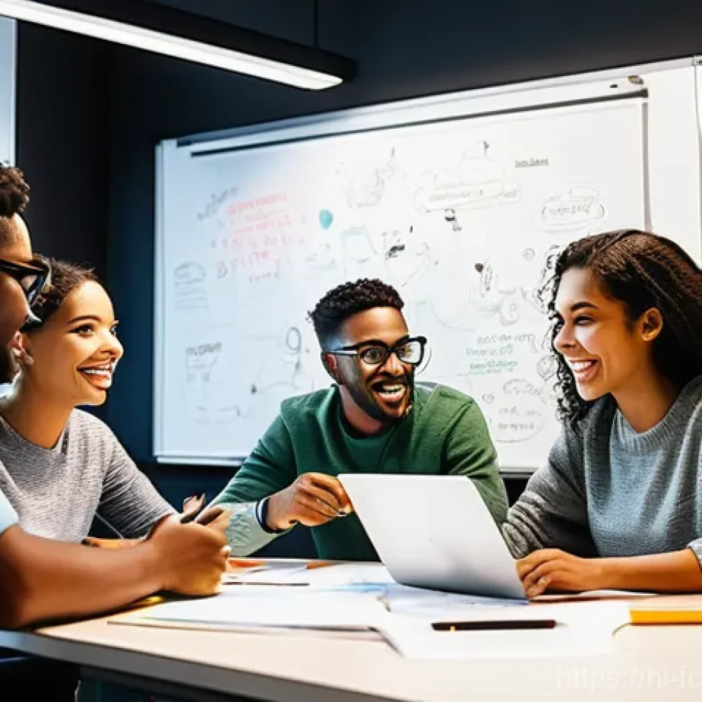 크리에이터의 팀워크 및 협업 기술 - **Prompt 1: The Spark of Collaboration**
    "A vibrant, dynamic illustration depicting a diverse gr...