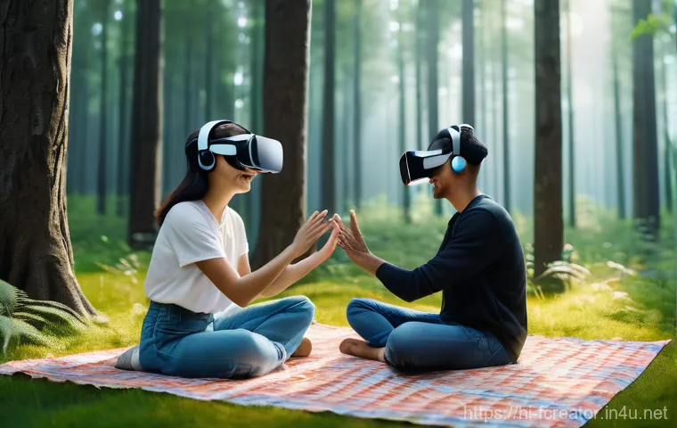 미래형 커뮤니케이션 도구 - **Prompt 1: Immersive Family Connection in VR/AR**
    "A diverse family (two adults, two children, ...