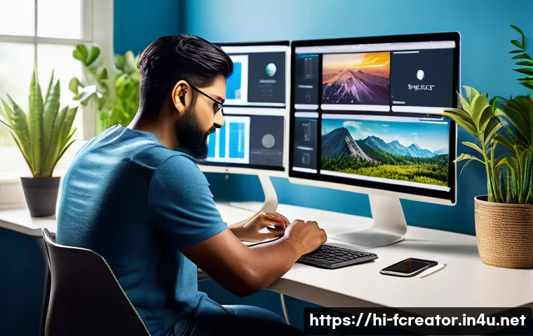 미래 크리에이터의 리더십 역할 - A vibrant digital creator workspace showcasing a young Indian influencer in casual modern clothing, ...